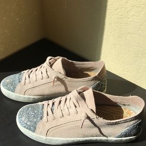 Dolce Vita Rose & Chunky Glitter Sneakers Size 9